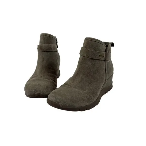 Bionica Shoes Bionica Wedge Ankle Boots Sz 95 Womens Suede Tab